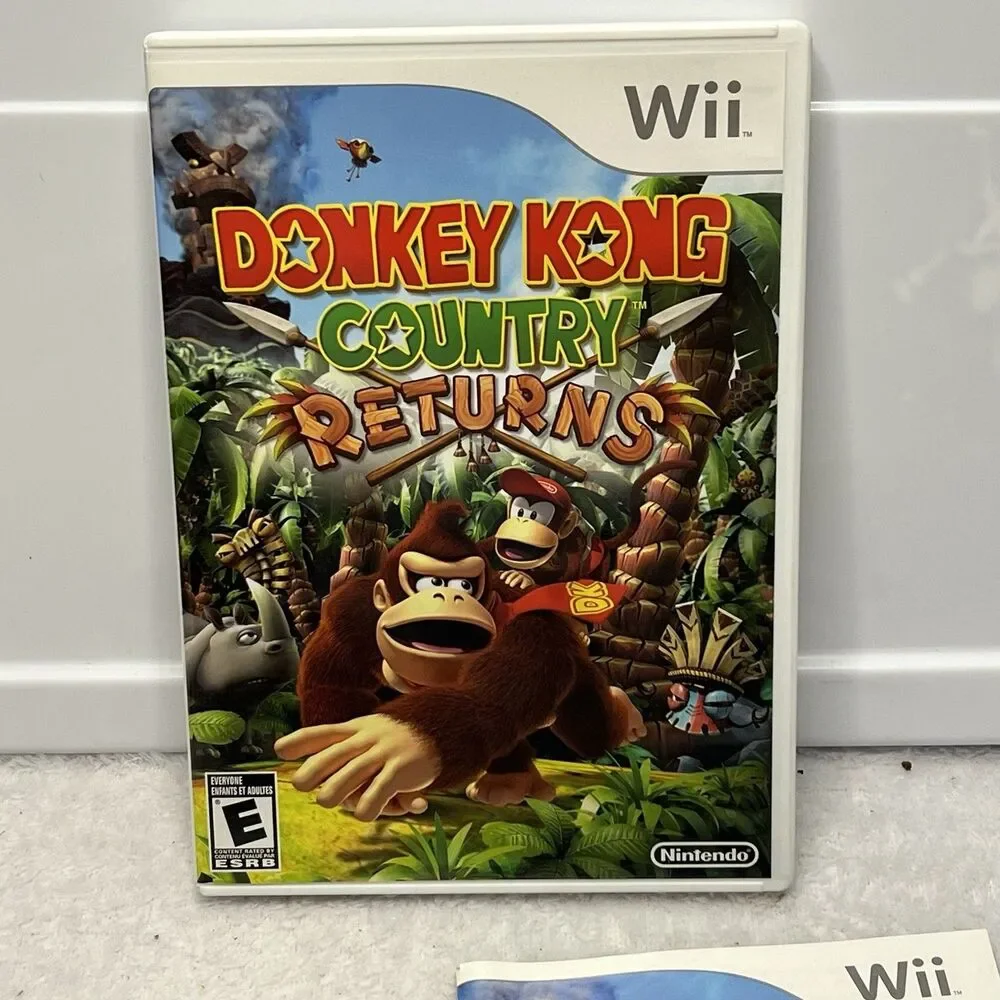 Donkey Kong Country Returns (Nintendo Wii, 2010) Complete w/ Manual Tested Works